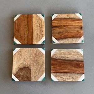 Wooden coasters - set of 4